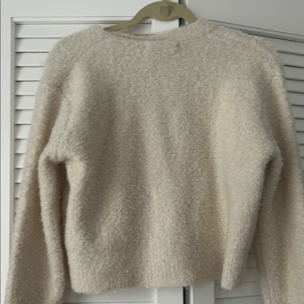 Cream Button-Up Cardigan - Picture 3 of 3